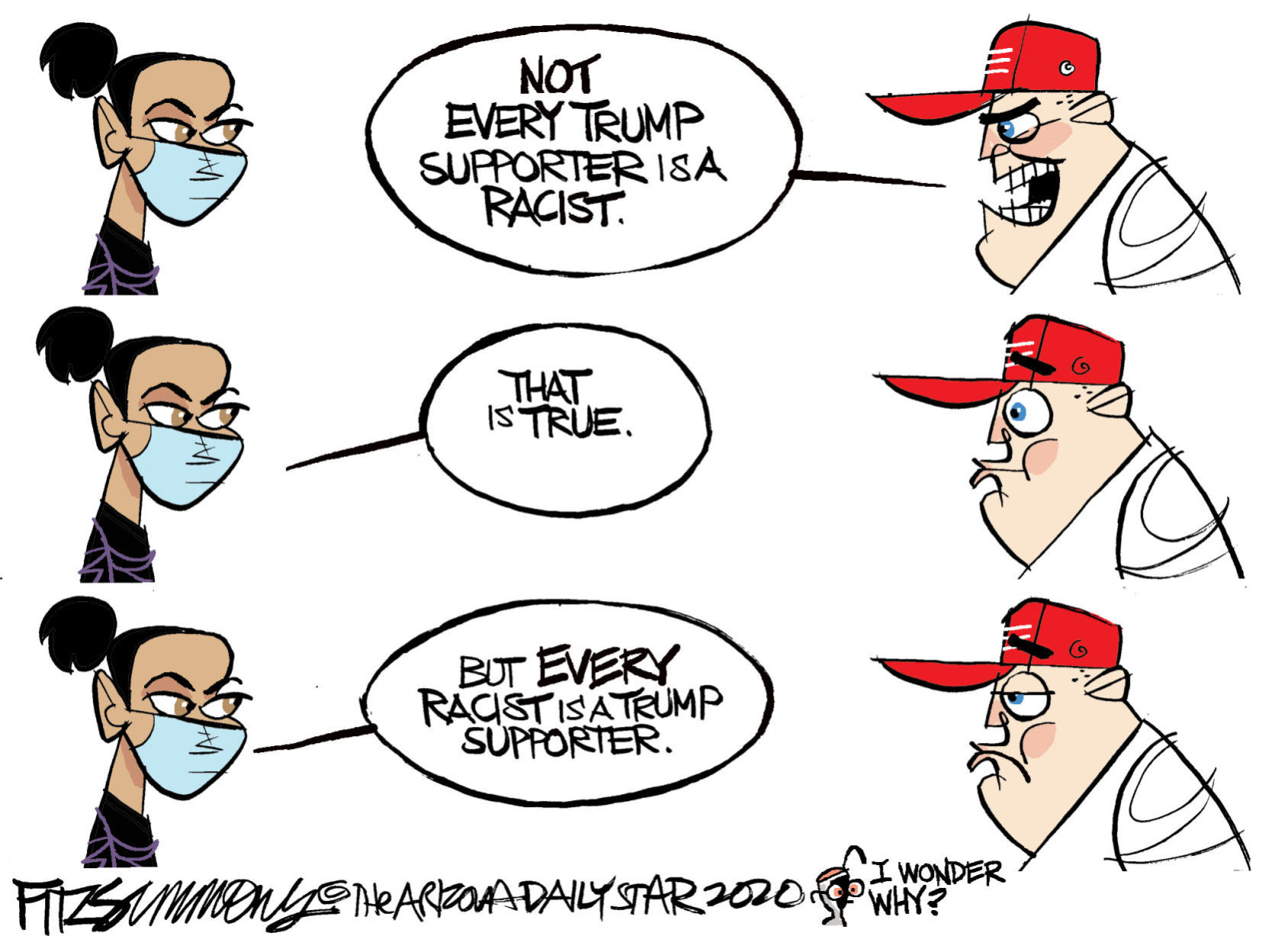 Daily Fitz Cartoon: Trump's Racists